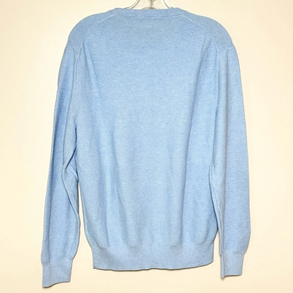 NWT J. Crew cotton crewneck Men's Light Blue Sweater